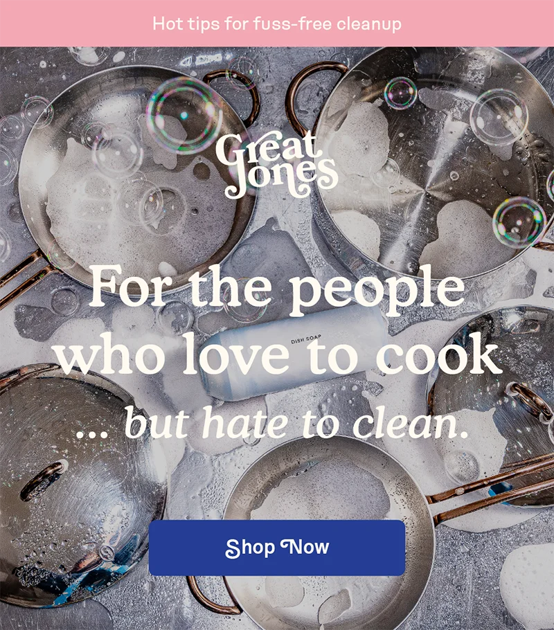 For the people who love to cook  … but hate to clean.