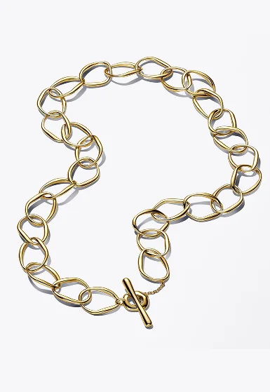 Organically Shaped Link Necklace