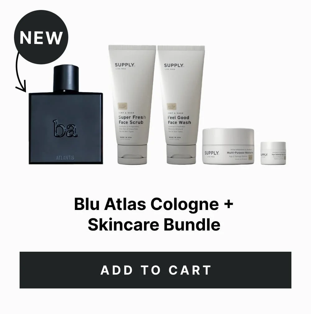 Blu Atlas Cologne + Skincare Bundle