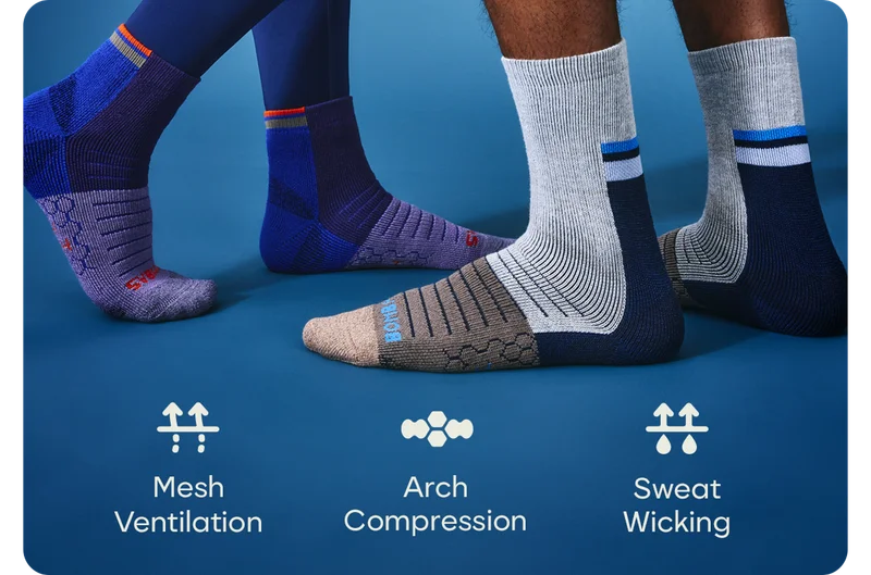 Mesh Ventilation | Arch Compression | Sweat Wicking