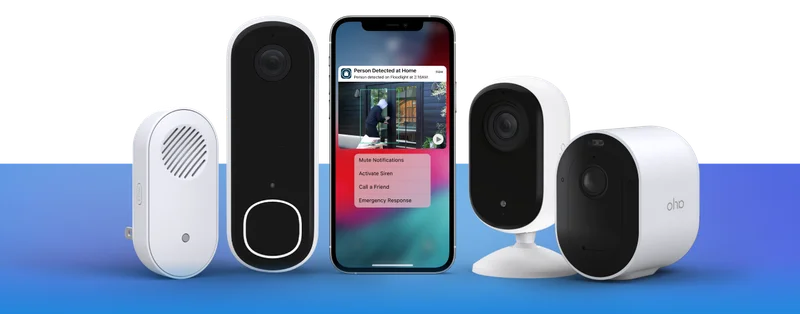 Various Arlo security products.