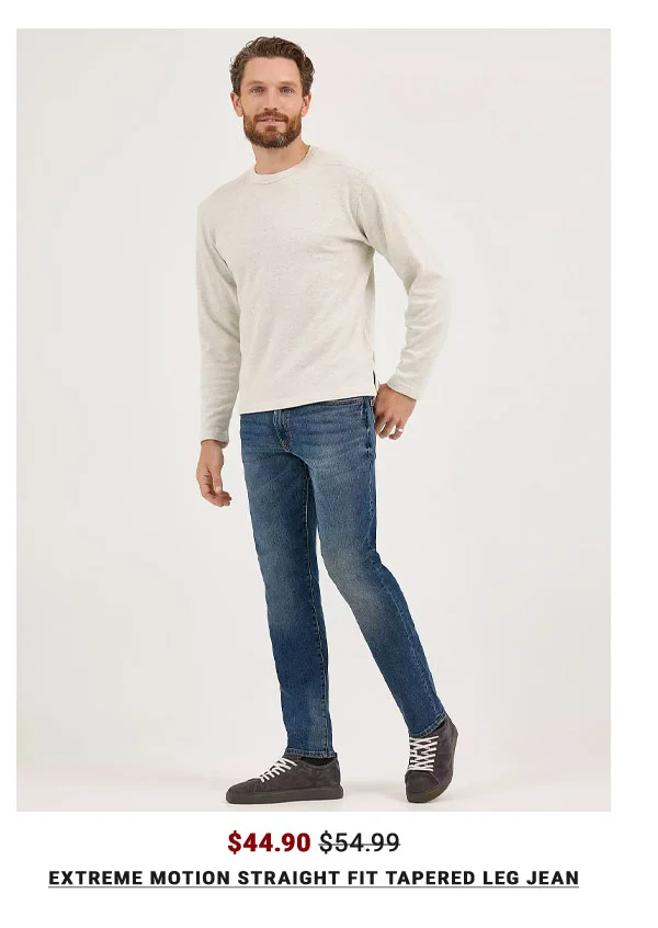 Extreme Motion Straight Fit Tapered Leg Jean