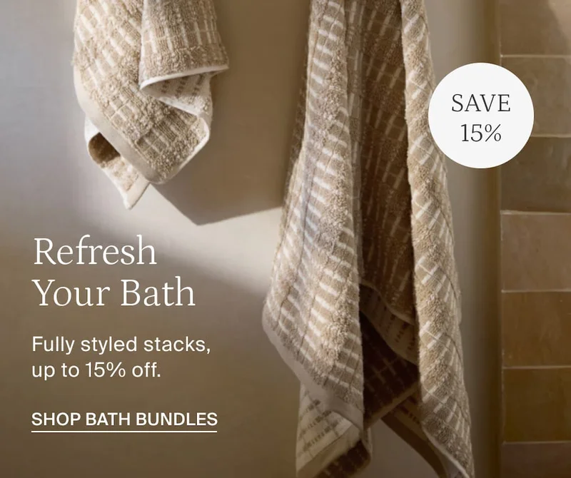 Refresh your bath. Shop bath bundles.