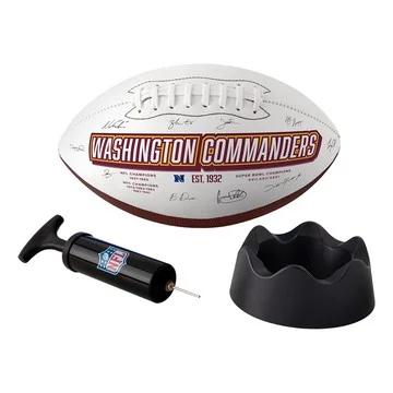 NFL 2024 Team Roster Signature Football w/ Stand & Pump