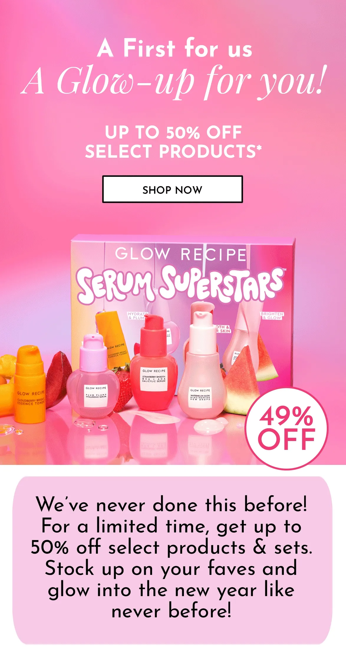 Up To 50% OFF Select Products