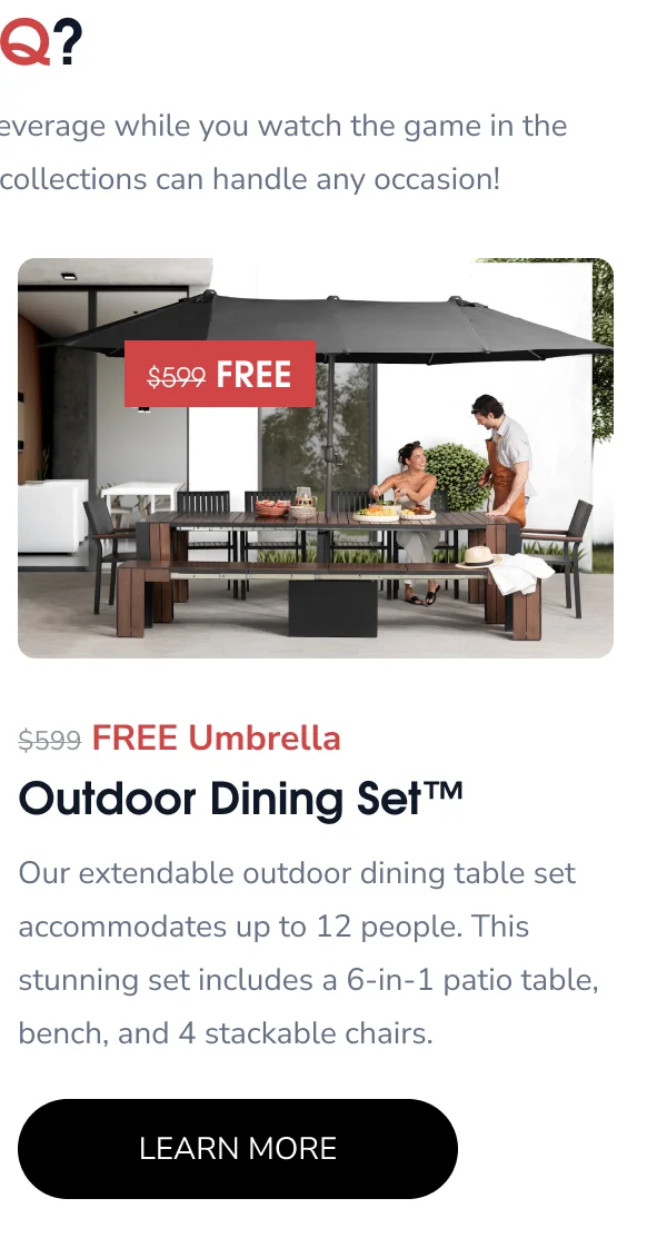 Outdoor Dining Set