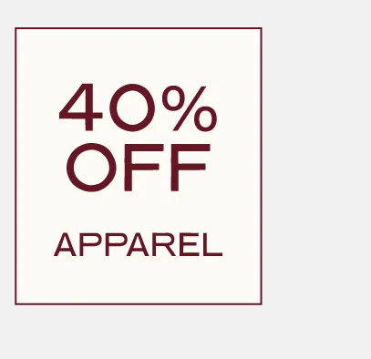 40% Off Apparel