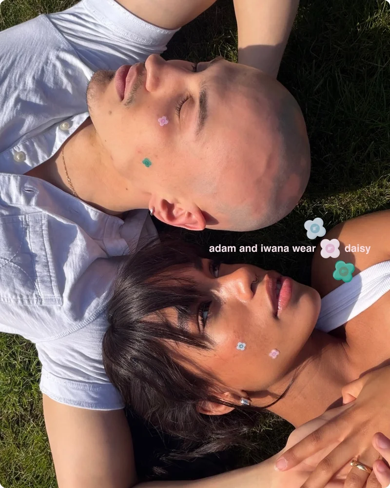 adam and iwana wear daisy