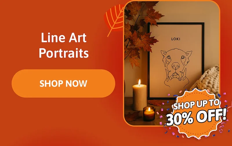 Line Art Portrait (Shop up to 30% off)