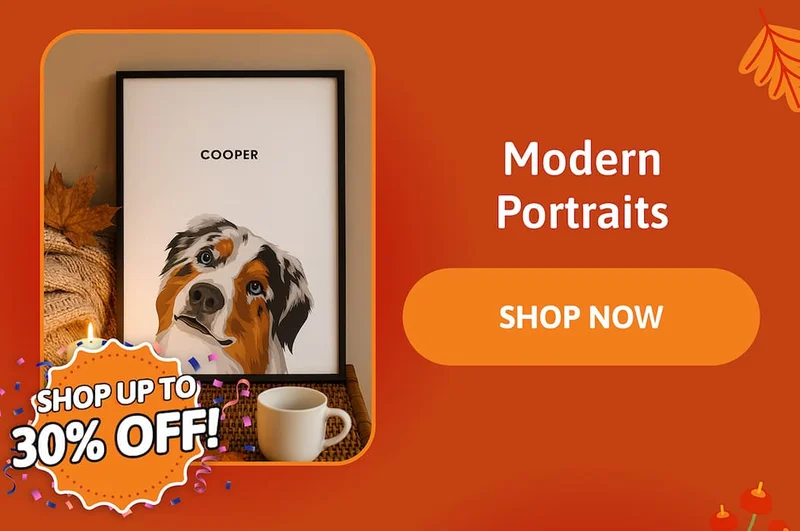 Modern Pet Portraits (Shop up to 30% off)