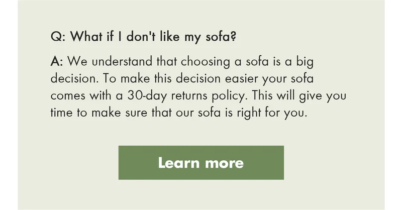 What if I don't like my sofa?