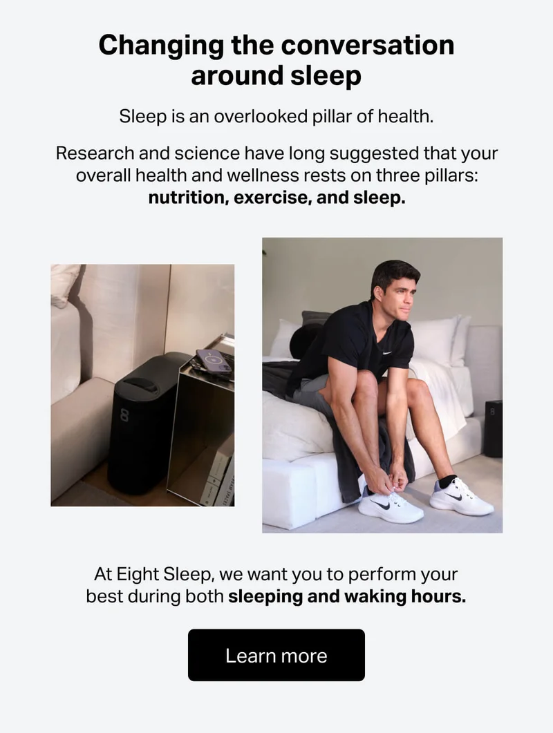 Research and science have long suggested that your overall health and wellness rests on three pillars: nutrition, exercise, and sleep.