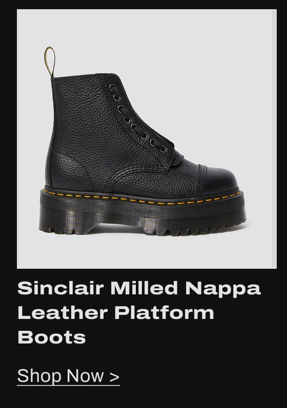 SINCLAIR Milled Nappa Leather Platform Boots