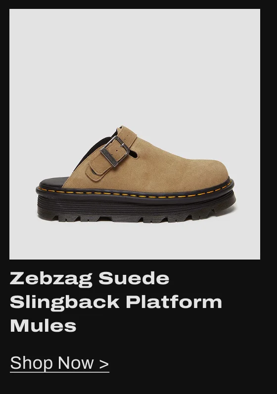 Zebzag Suede Slingback Platform Mules