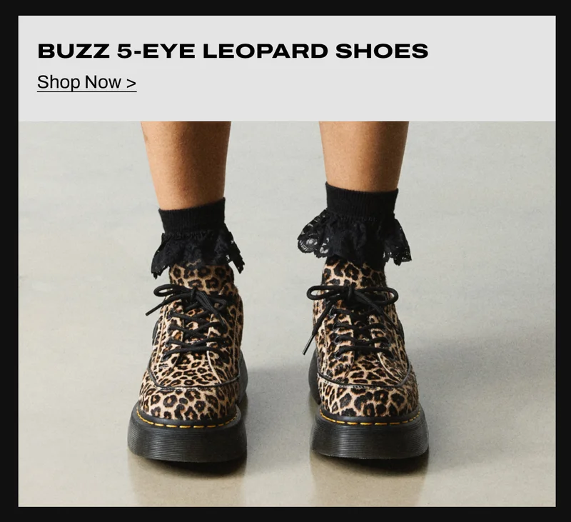 Buzz 5-Eye Leopard Shoes