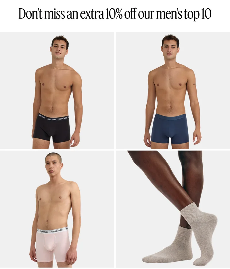 Don't miss an extra 10% off our men's top 10