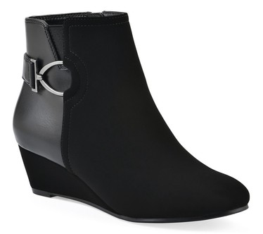 White Mountain Wedge Bootie - Chaise