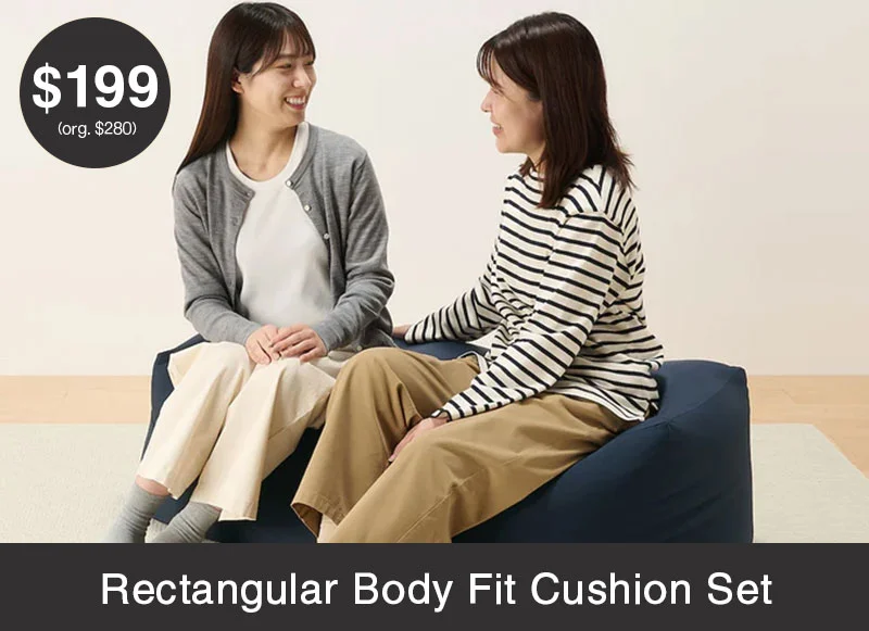 Shop Rectangular Body Fit Cushion Set $199