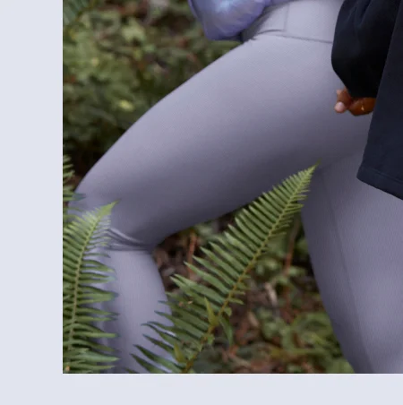 Blue Frost Shine High Waisted Midi Legging