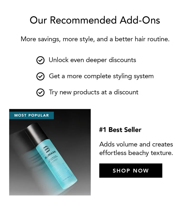 Recommended Add On: Texturizing Sea Salt Spray
