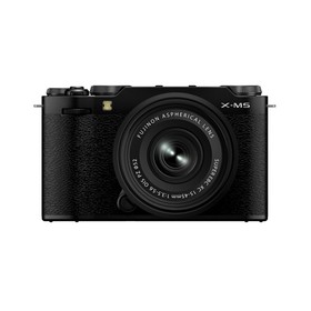 Fujifilm X-M5 Mirrorless Camera with XC 15-45mm f/3.5-5.6 OIS PZ Lens, Black