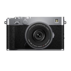 Fujifilm X-E5 Mirrorless Camera with XF 23mm f/2.8 R WR Lens, Silver