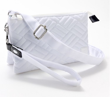 IHKWIP Triple Entry Quilted Crossbody with Wristlet Strap