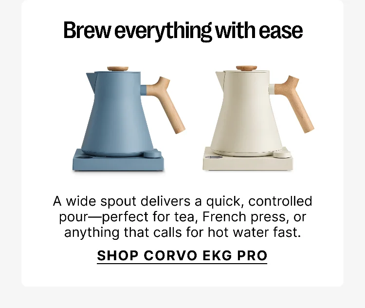 Brew everything with ease - Shop Corvo EKG Pro