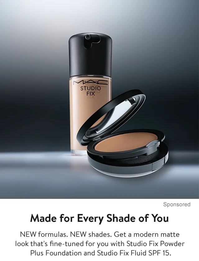 MAC Studio Fix fluid and powder foundations.