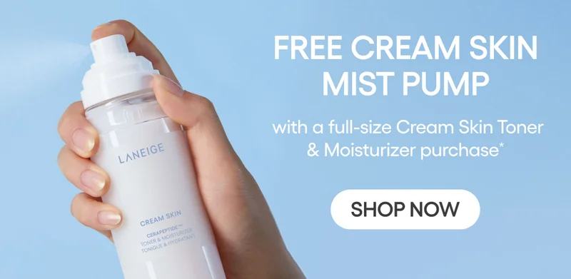 FREE MIST PUMP WITH FULL-SIZE CREAM SKIN PURCHASE