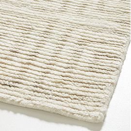 Mykonos Wool-Blend Hand-Knotted Ivory Area Rug
