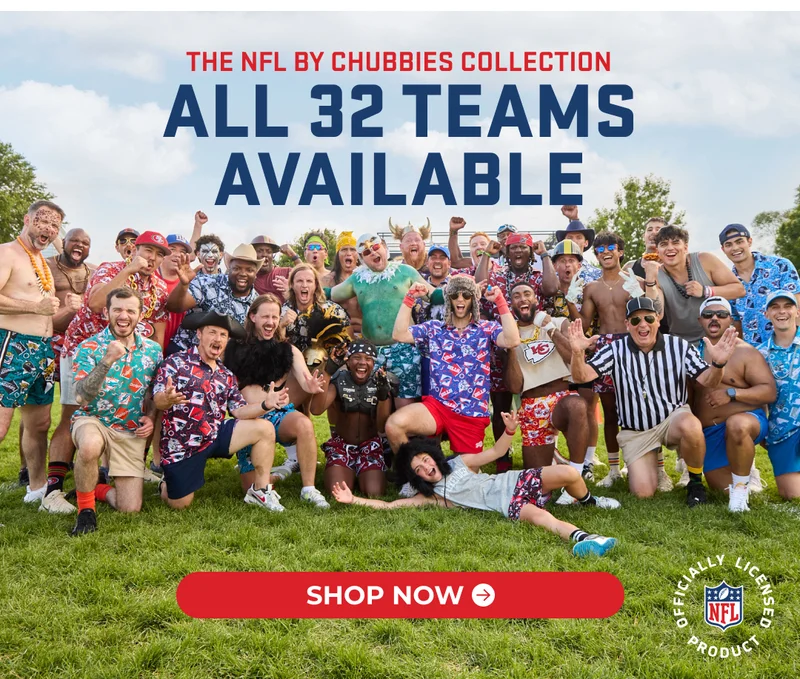 THE NFL BY CHUBBIES COLLECTION: All 32 Teams Available