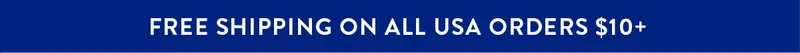 Free Shipping On All USA Orders $10+