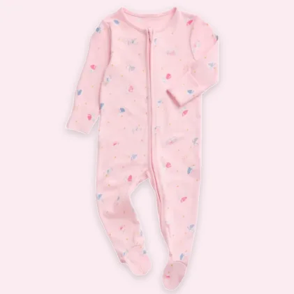 Enchanted Bunnies Clever Zip Baby Pajamas