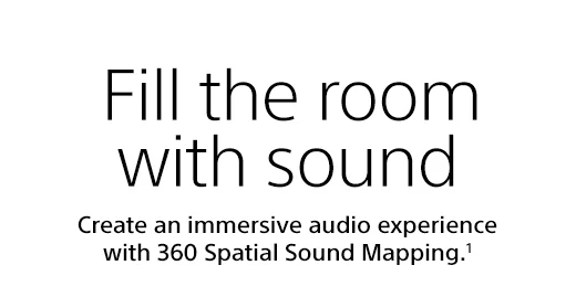 Fill the room with sound | Create an immersive audio experience with 360 Spatial Sound Mapping.(1)