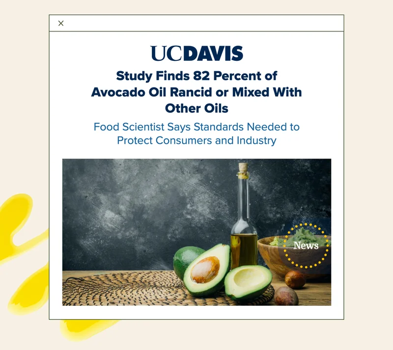 "Study Finds 82 Percent of Avocado Oil Rancid or Mixed With Other Oils"