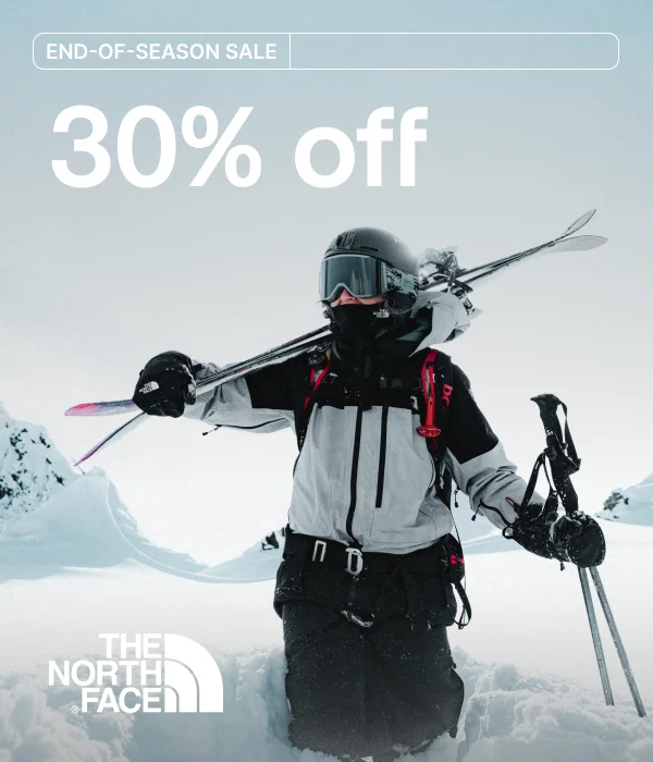 END-OF-SEASON SALE on The North Face: 30% off this year's must-haves