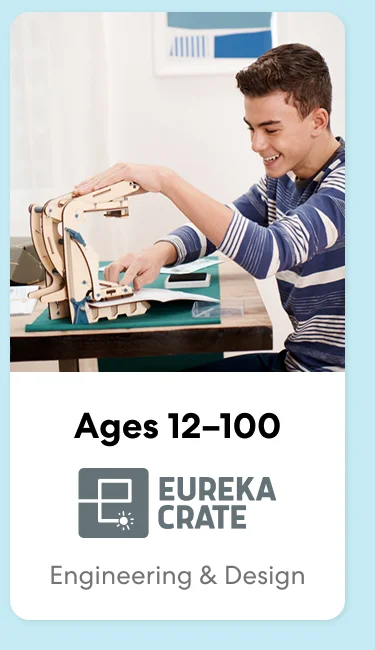 Eureka Crate (Ages 12-100): bring science and engineering to life, building cool creations that are both practical and packed with fun