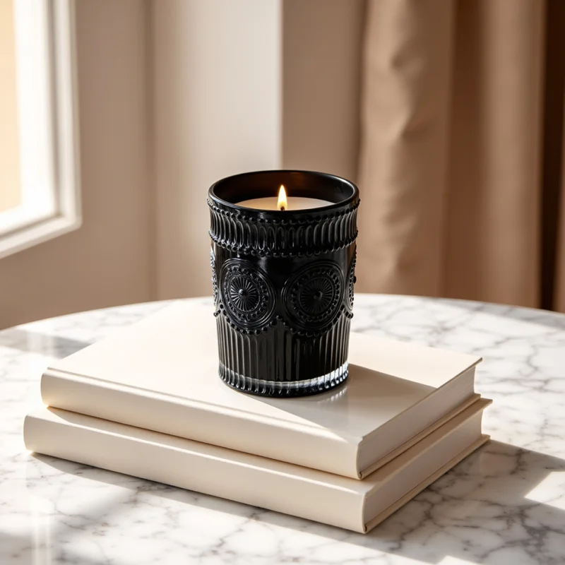 Noir Swiss Scented Glass Candle