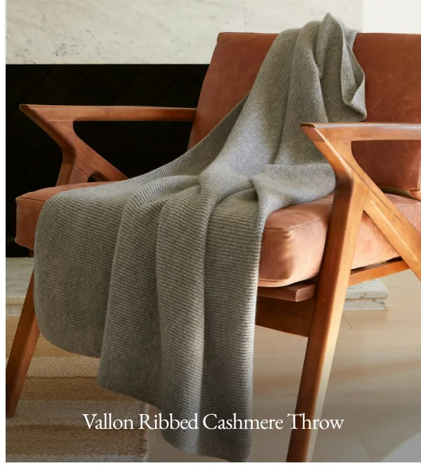 Vallon Ribbed Cashmere Throw