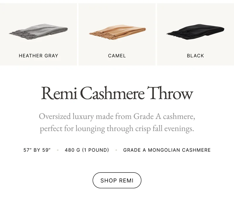 Remi Cashmere Throw