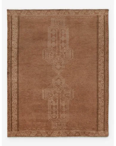 Velasquez Hand-Knotted Wool Rug-Rust / 9' x 12'