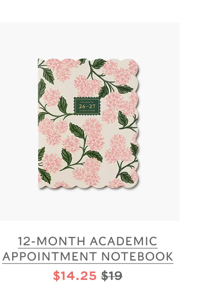 2026-2027 12-Month Academic Appointment Notebook $14.25