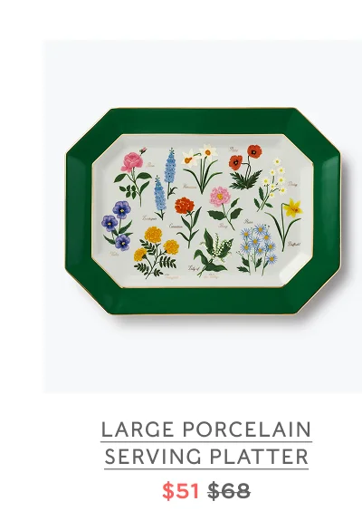 Large Porcelain Serving Platter $51