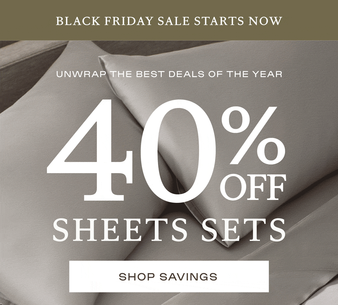 40% Off Sheet Sets - Shop Savings