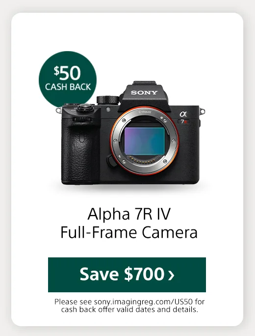 Cash back Alpha 7R IV Save