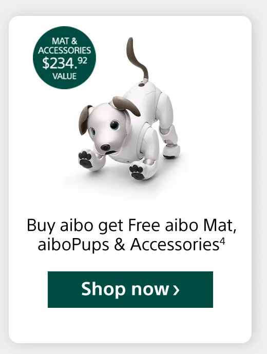Buy aibo get Free aibo Mat, aiboPups and Accessories Shop