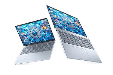 A pair of Dell laptop computers.