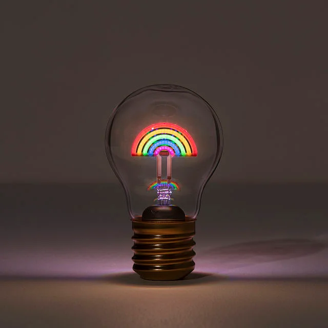 Rechargeable Cordless Magic Rainbow Light Bulb