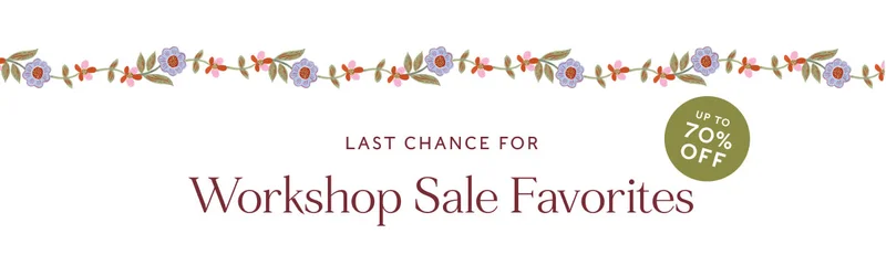 Last Chance For Workshop Sale Favorites